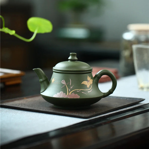 Green Yixing Clay Teapot-ToShay.org