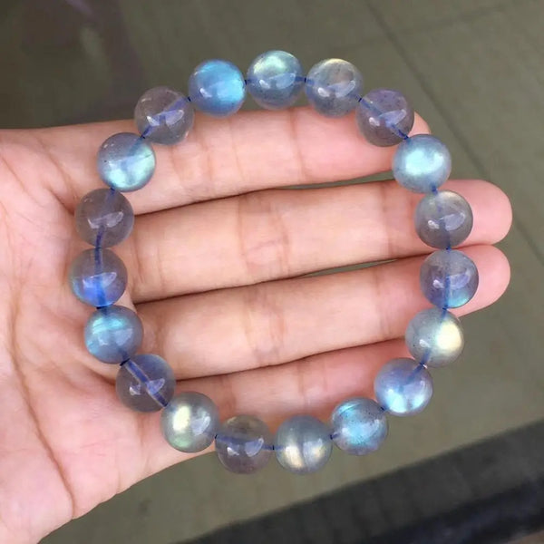 Blue Light Labradorite Bead Bracelet-ToShay.org