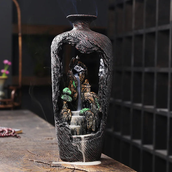 Waterfall Backflow Incense Burner-ToShay.org