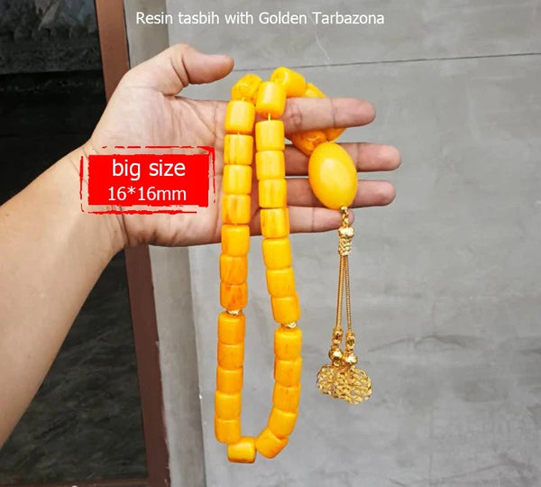 Yellow Amber Prayer Beads-ToShay.org