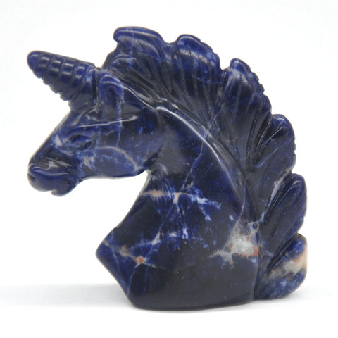 Blue Sodalite Unicorn Head-ToShay.org