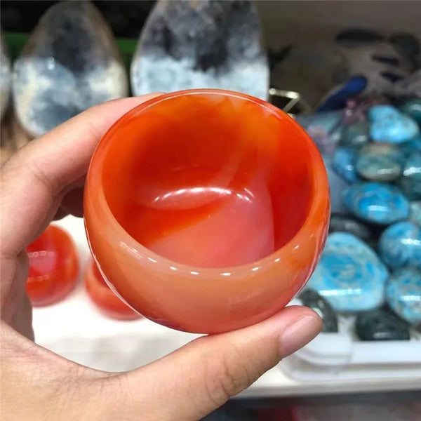 Crystal Red Agate Cup-ToShay.org