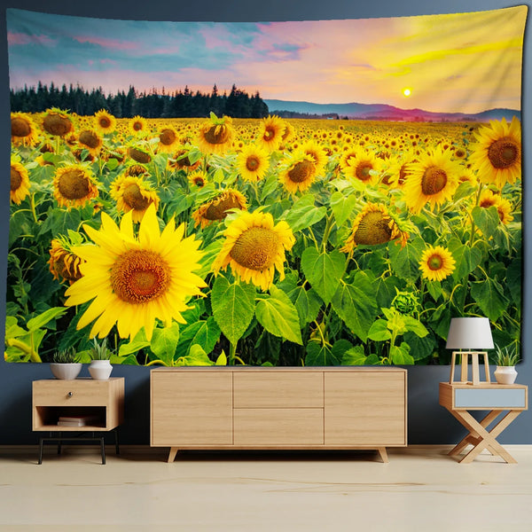 Sunflower Art Tapestry-ToShay.org