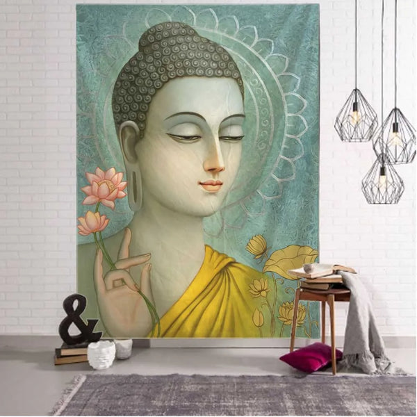 Buddha Meditation Tapestry-ToShay.org