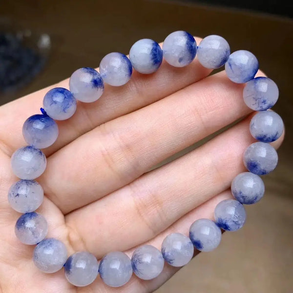 Blue Dumortierite Quartz Bracelet-ToShay.org