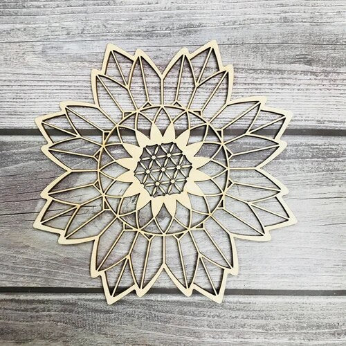 Wood Carved Flower Wall Art-ToShay.org