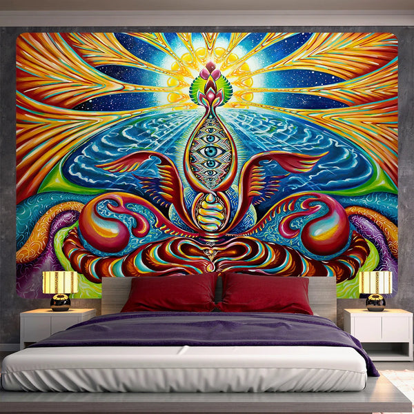 Psychedelic Art Tapestry-ToShay.org