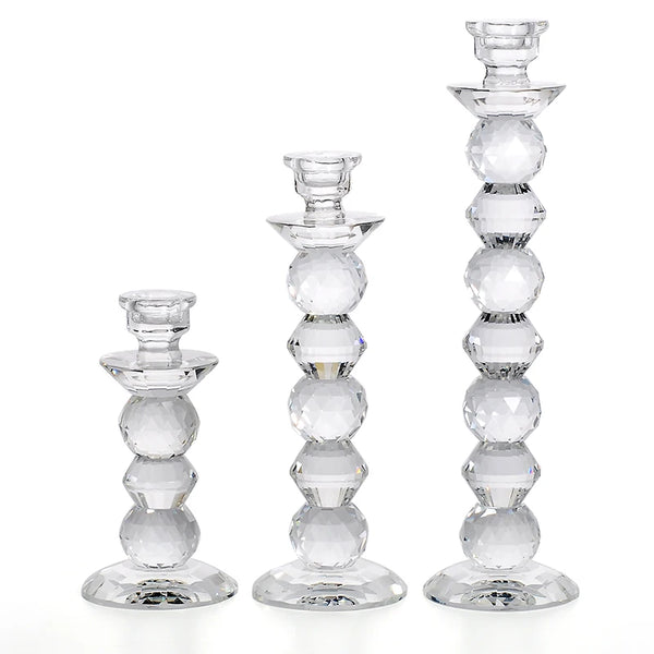 Crystal Glass Candle Holder-ToShay.org