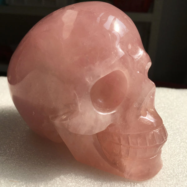 Pink Rose Quartz Skull-ToShay.org