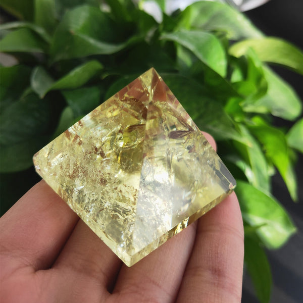 Yellow Citrine Crystal Pyramid-ToShay.org