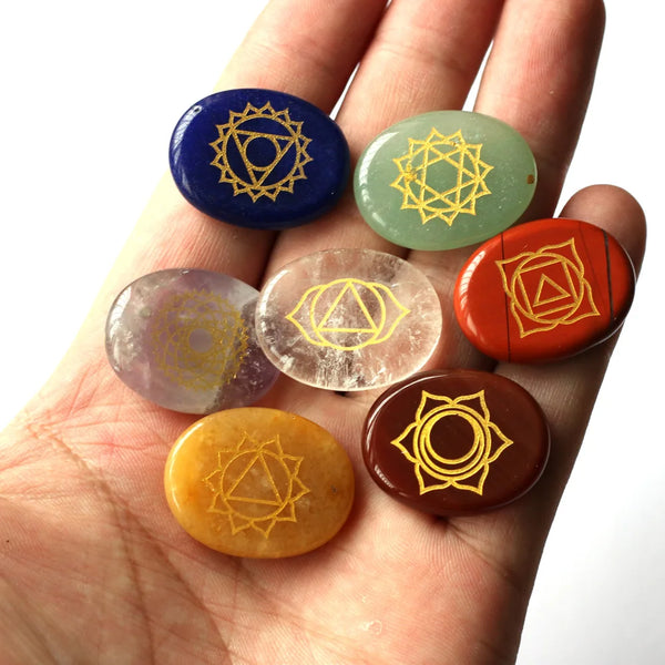 Chakra Crystal Palm Stones-ToShay.org