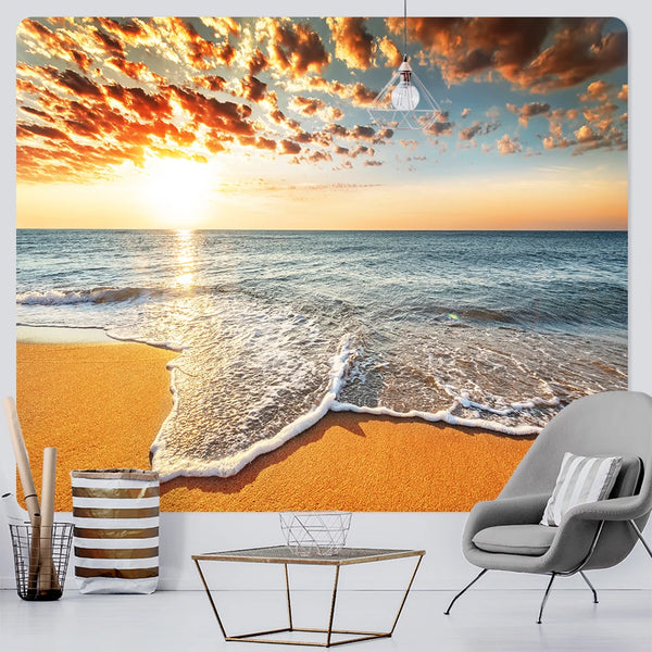 Seaside Sunrise Tapestry-ToShay.org