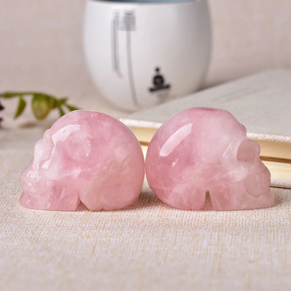 Pink Rose Quartz Skull-ToShay.org