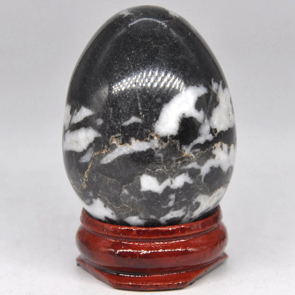 Black White Zebra Stone Egg-ToShay.org