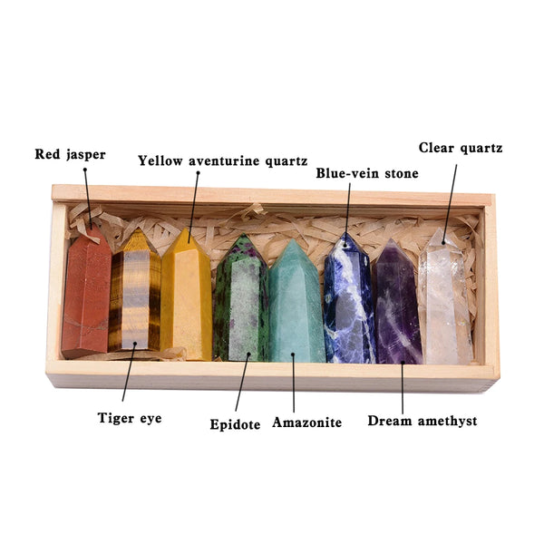 Chakra Crystal Wands Box Set-ToShay.org