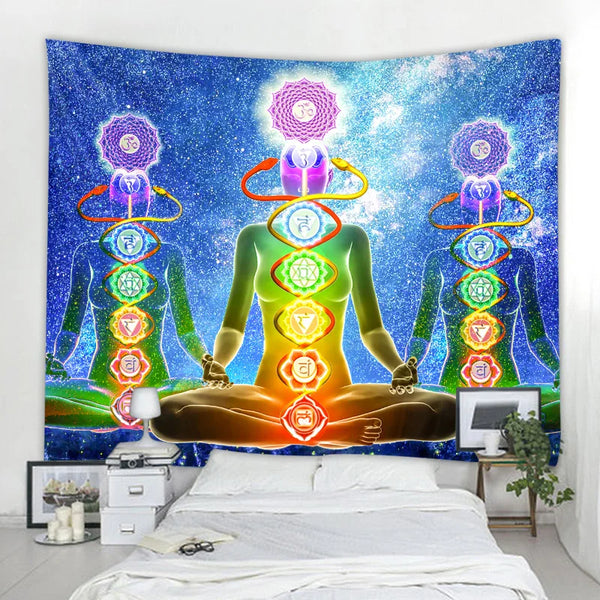 Chakra Meditation Tapestry-ToShay.org