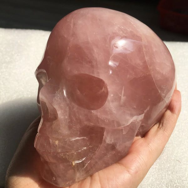 Pink Rose Quartz Skull-ToShay.org