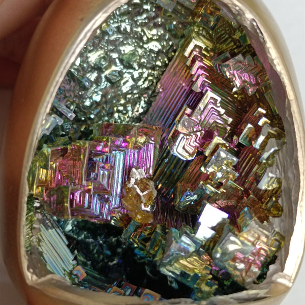 Gold Rainbow Bismuth Ore Egg-ToShay.org