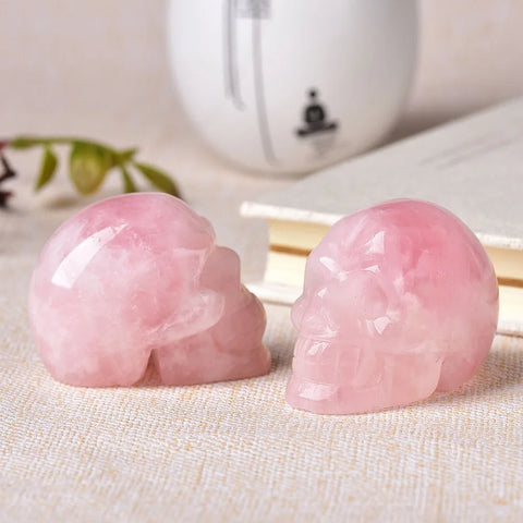 Pink Rose Quartz Skull-ToShay.org