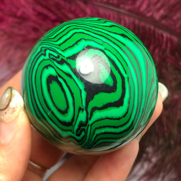 Green Malachite Ball-ToShay.org