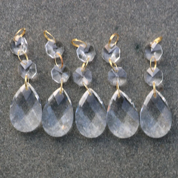 Clear Crystal Drop Pendants-ToShay.org