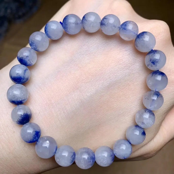 Blue Dumortierite Quartz Bracelet-ToShay.org