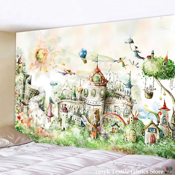 Fairy Castle Art Tapestry-ToShay.org