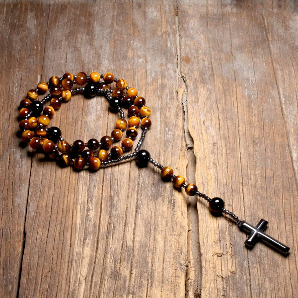 Yellow Tiger Eye Rosary Beads-ToShay.org