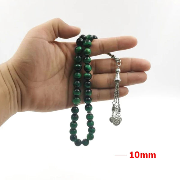 Green Tiger Eye Prayer Beads-ToShay.org