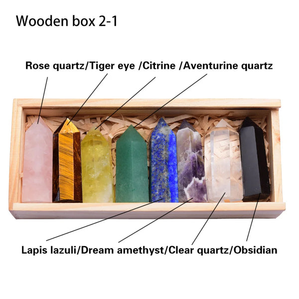 Chakra Crystal Wands Box Set-ToShay.org