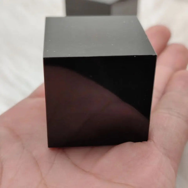 Black Obsidian Quartz Cube-ToShay.org