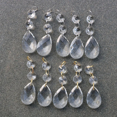 Clear Crystal Drop Pendants-ToShay.org