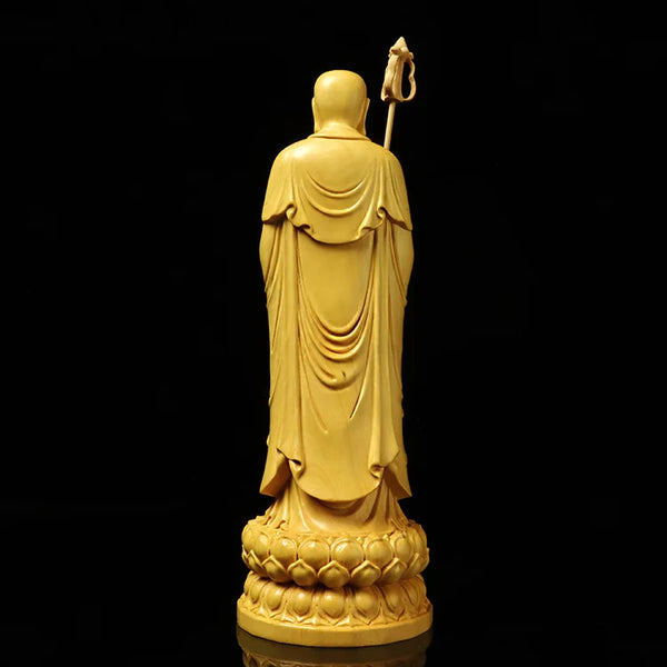 Wood Ksitigarbha Buddha-ToShay.org