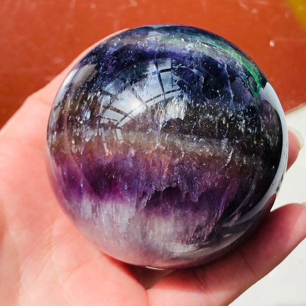 Purple Fluorite Quartz Ball-ToShay.org