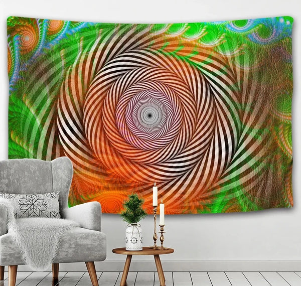 Mandala Swirl Art Tapestry-ToShay.org