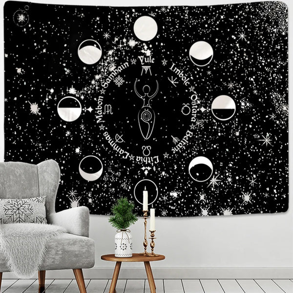 Moon Phase Tapestry-ToShay.org