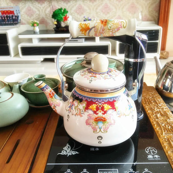 Glazed Porcelain Tea Kettle-ToShay.org