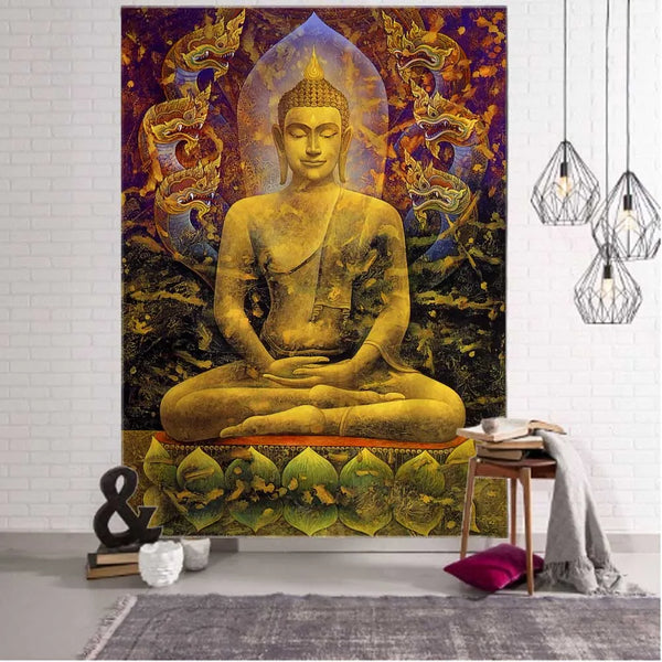 Buddha Meditation Tapestry-ToShay.org