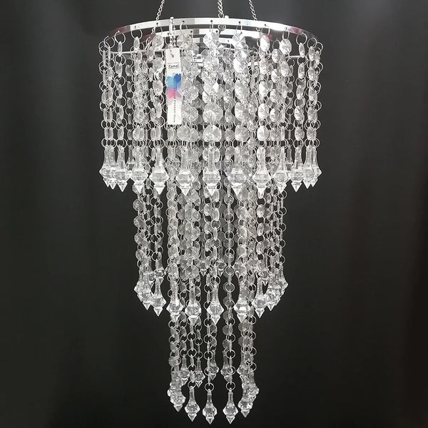 Crystal Bead Chain Chandelier-ToShay.org