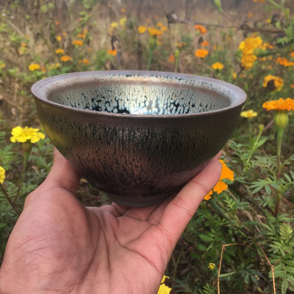 Blue Glaze Ceramic Tea Cup-ToShay.org