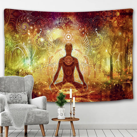 Chakra Meditation Tapestry-ToShay.org