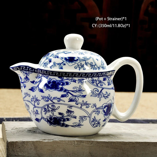 White Painted Ceramic Tea Sets-ToShay.org