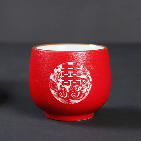 Red Ceramic Tea Sets-ToShay.org