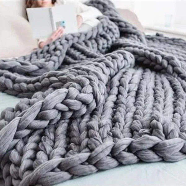 Knitted Throw Blanket-ToShay.org