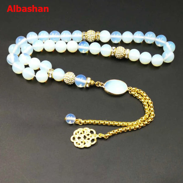 White Opalite Prayer Beads-ToShay.org