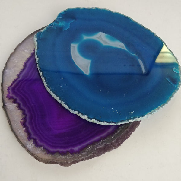 Blue Purple Agate Slice-ToShay.org