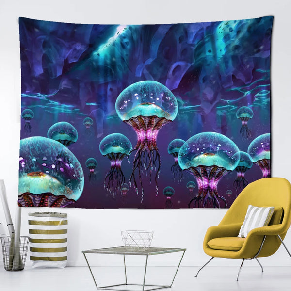 Mushroom Art Tapestry-ToShay.org