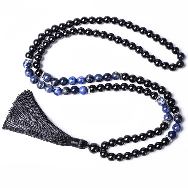 Black Agate Mala Beads-ToShay.org