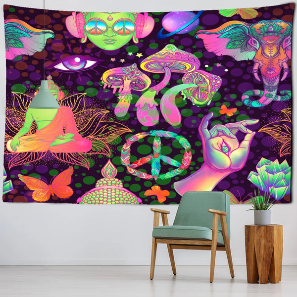 Buddha Art Tapestry-ToShay.org