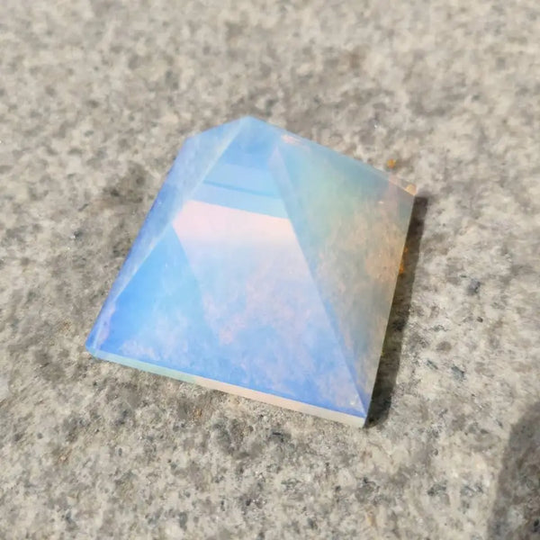 White Opal Pyramid-ToShay.org